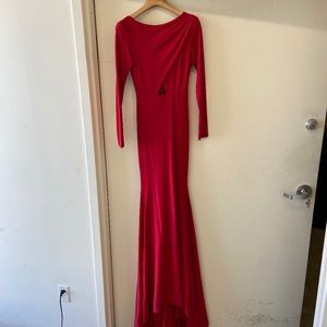 RED EVENING GOWN